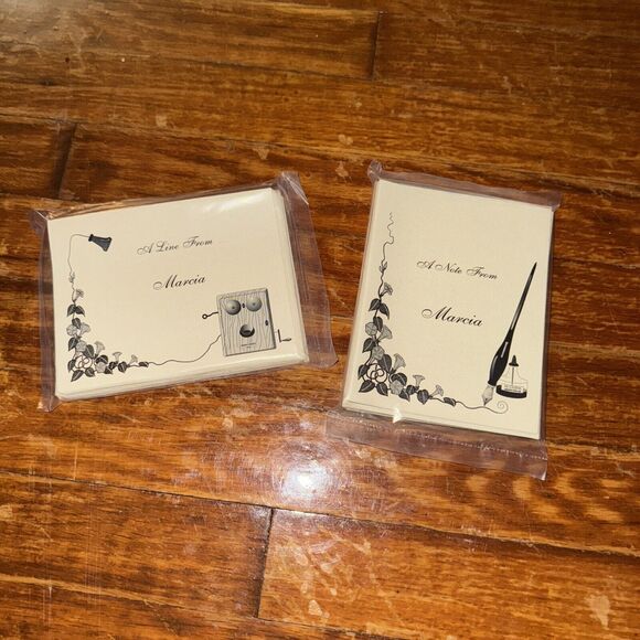 YOUNG CREATIONS A Note A Line from MARCIA Personalized Notecards W envelopes 20 - Picture 1 of 5